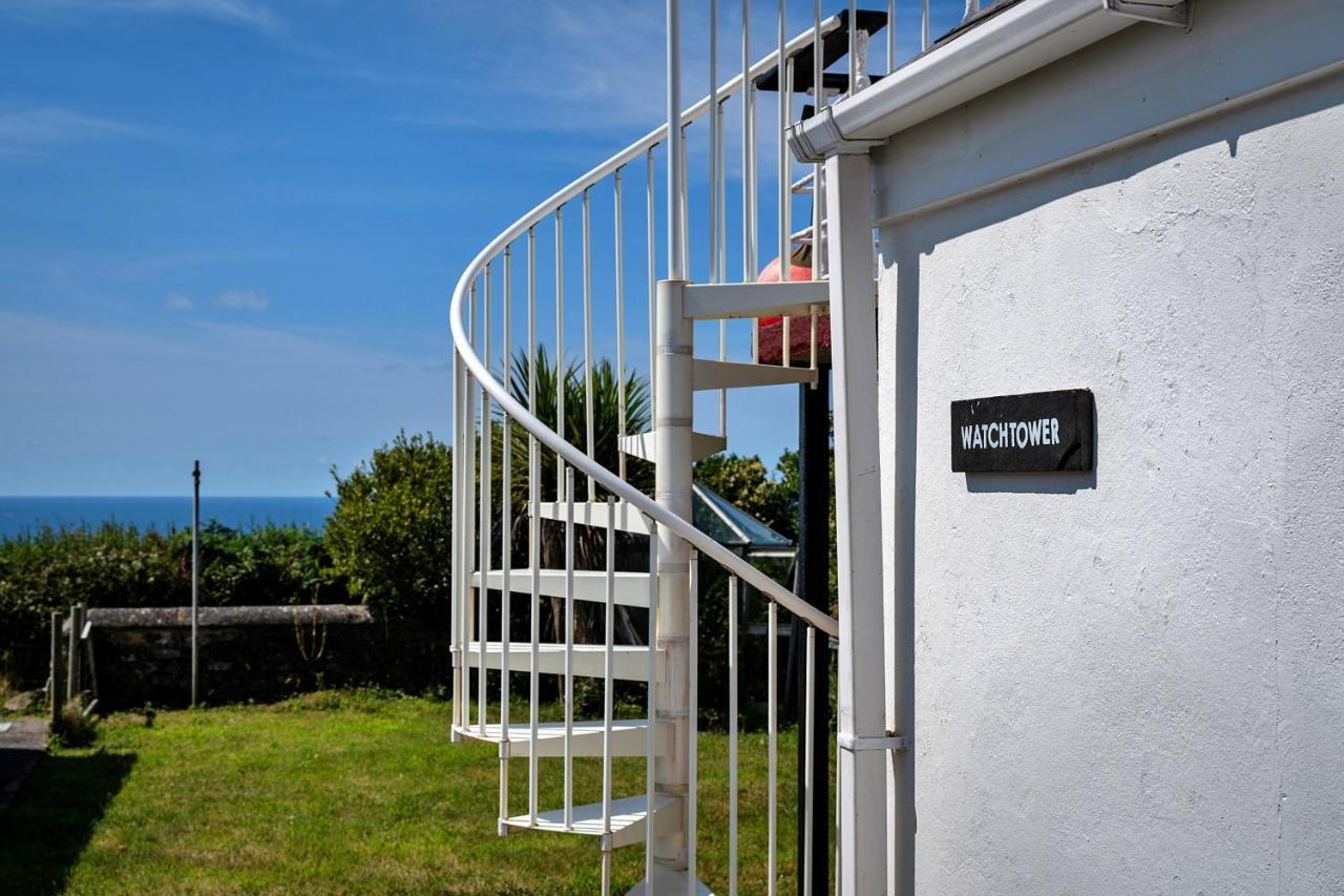 Finest Retreats - The Watchtower At Western Watch Lower Boscaswell Bagian luar foto